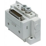 SMC solenoid valve 4 & 5 Port SS5Y7-12, 7000 Series Manifold, D-sub Connector, Flat Ribbon Cable, PC Wiring System (IP40)